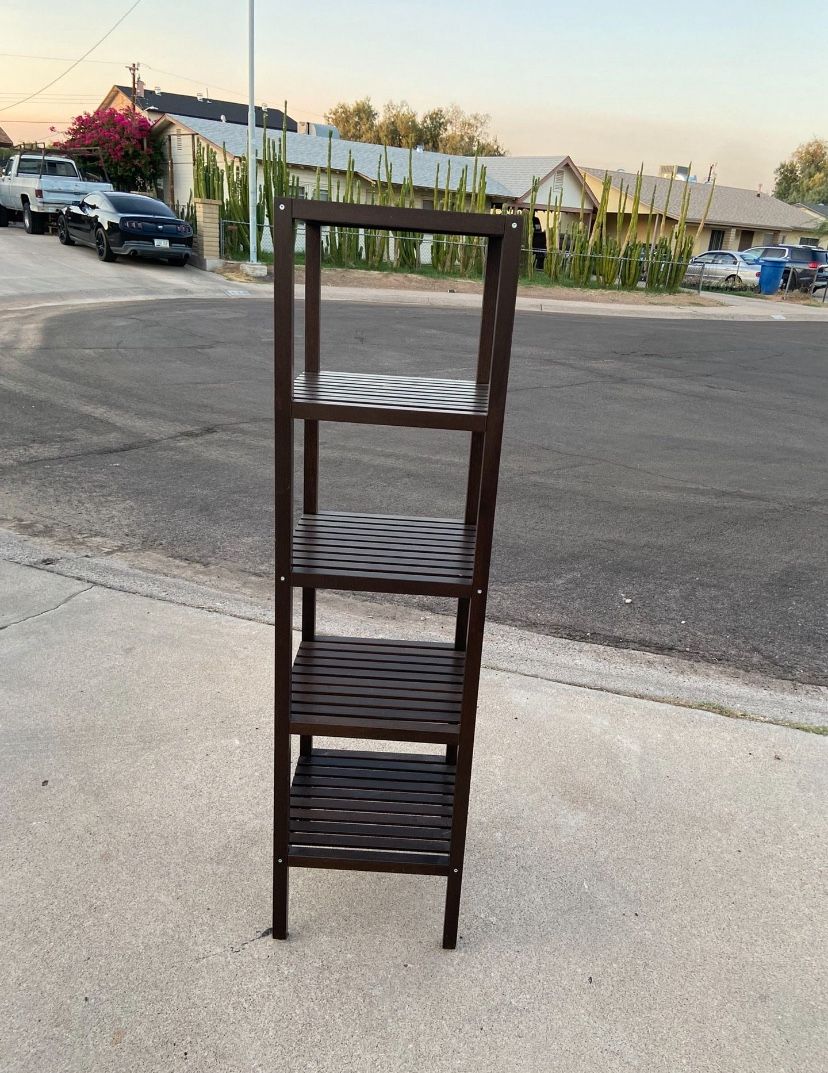 estantería de baño De Madera / 4 Tier Wooden Shelf (good Conditions/ Buenas Condiciones) 