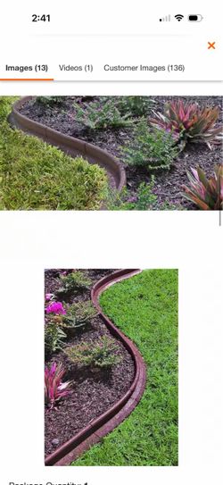 Vigoro 4Ft Edging Flegible Rubber