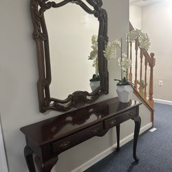 Entryway Console & Mirror