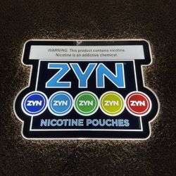 Limited Edition ZYN Lighted Acrylic Sign