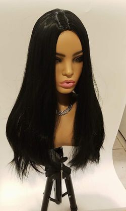 Long Black Straight Wig