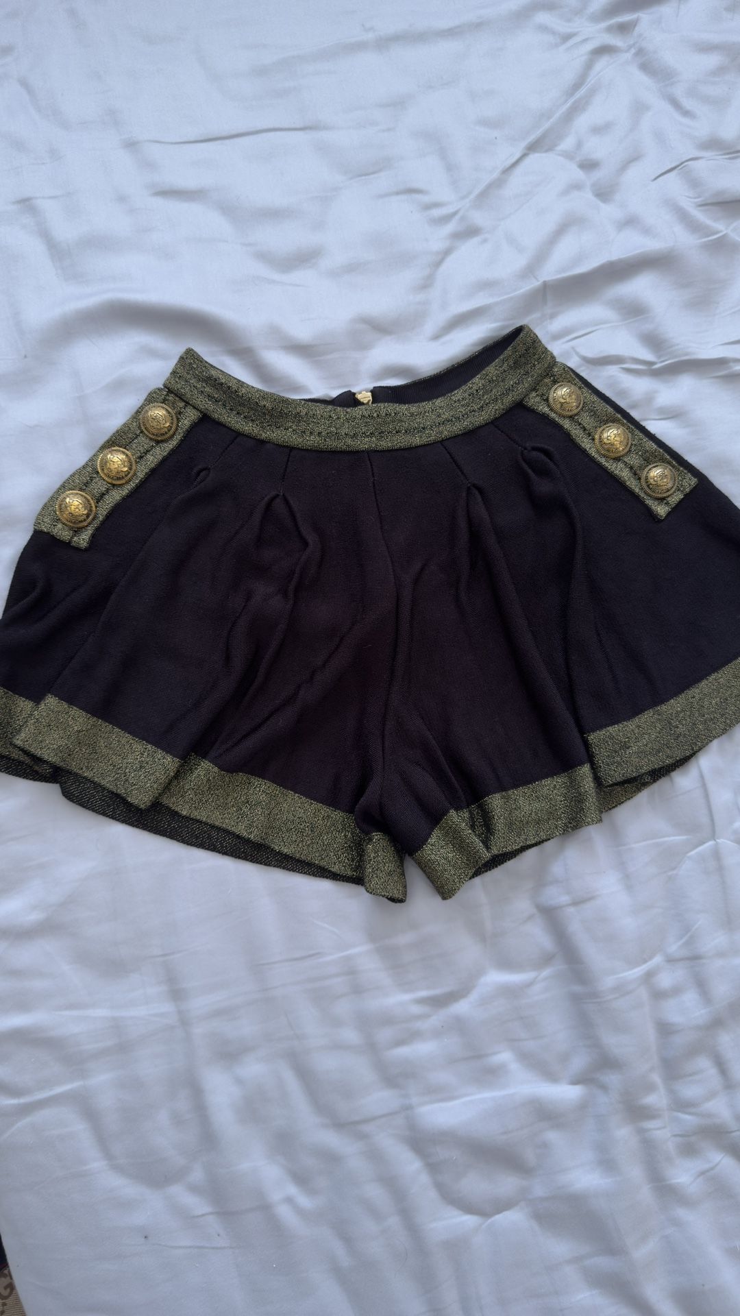 Balmain Embellished Fortune Button Shorts