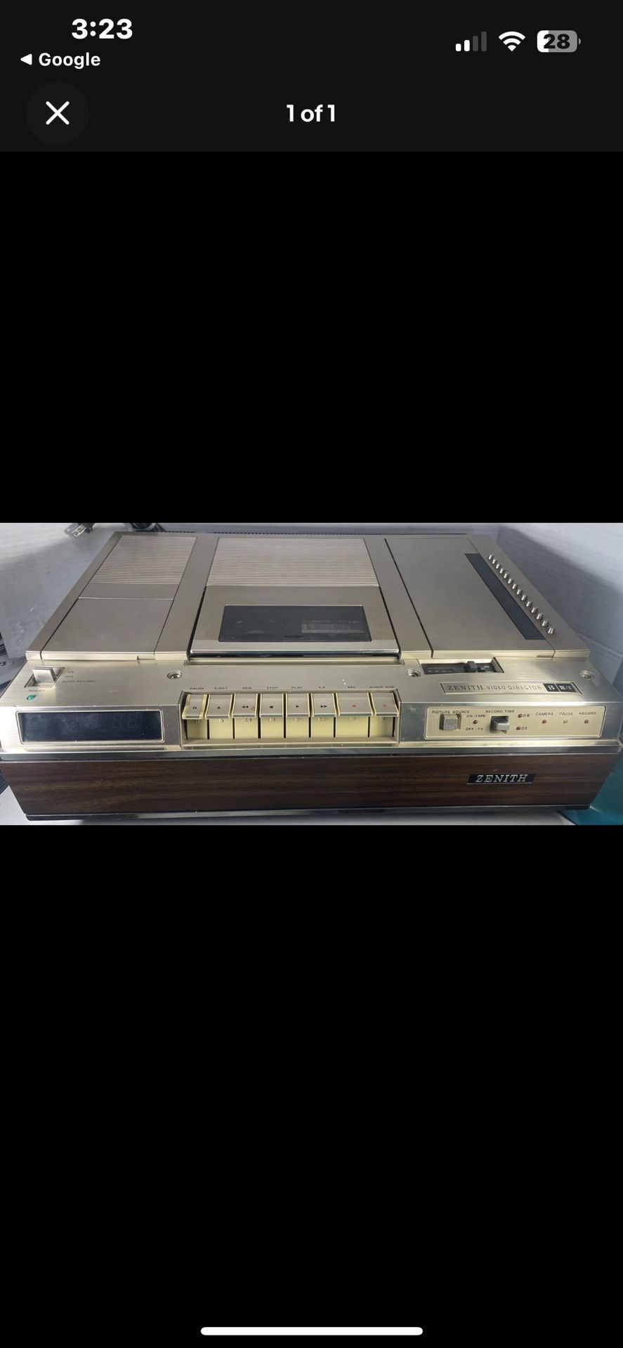 Vintage Zenith Programmable Video Director Betamax