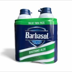  Barbasol Soothing Aloe Thick & Rich Shaving Cream 10 Oz (Pack of 12) Barbasol Soothing Aloe Thick & Rich Shaving Cream 10 Oz (Pack of