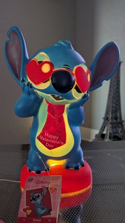 Disney Stitch Valentine's Day Lighted Decor