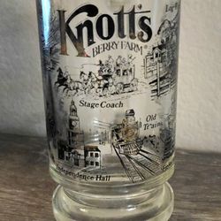 Vintage Knotts Berry Farm Glass Mug