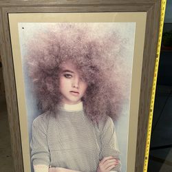 Hair Salon Davines Image 47x34 With Custom Frame