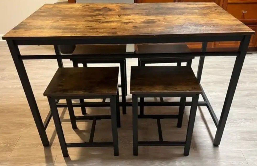 Five Piece Bistro/Pub Table And Stools BRAND NEW  FREEE DELIVERY AVAILABLE 