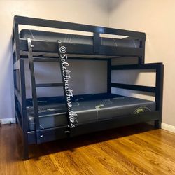 Twin Bunk Bed With Mattresses 