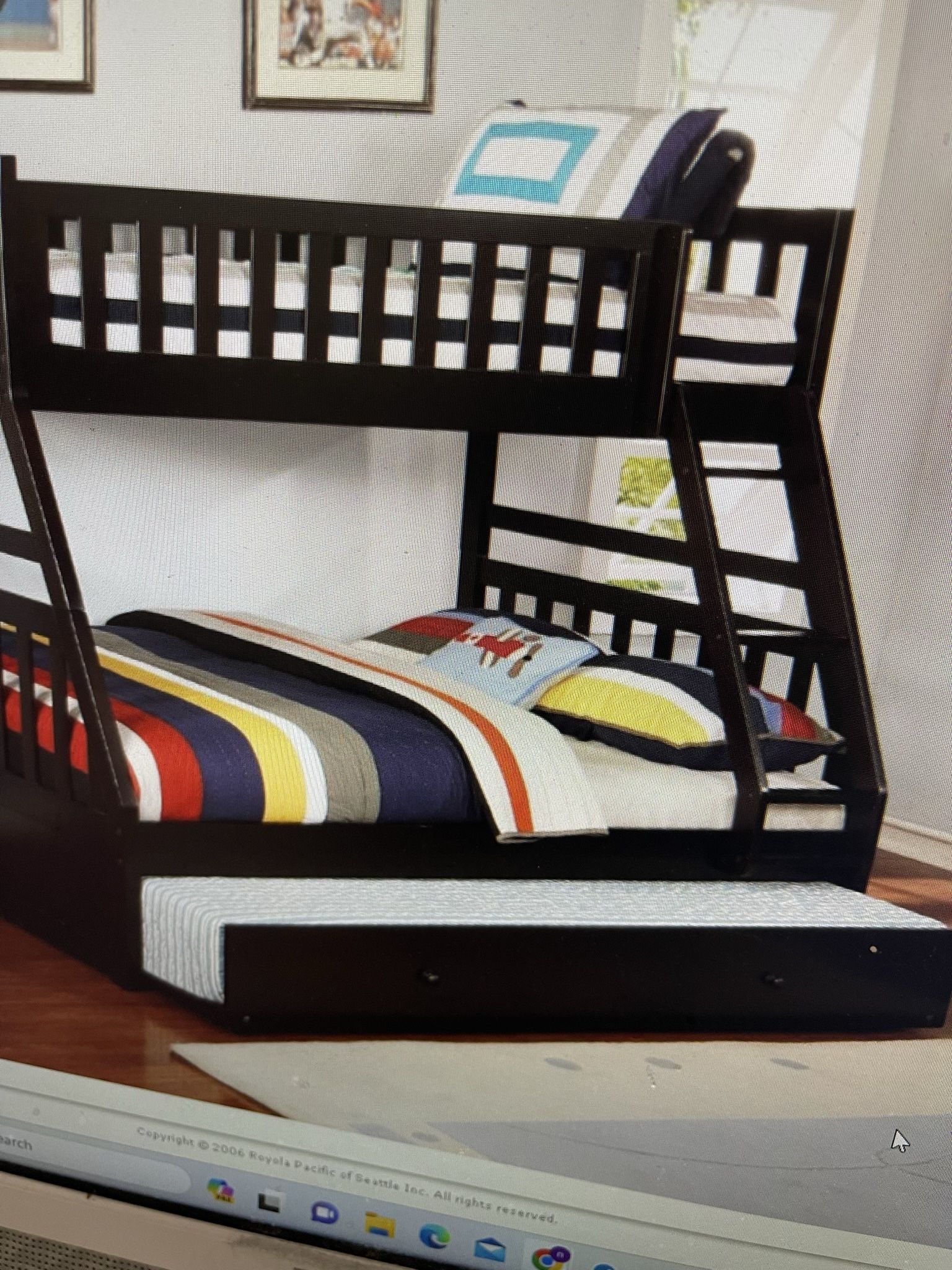 Twin Over Full Bunk Bed On Sale( Trundle & Mattress Not Included)