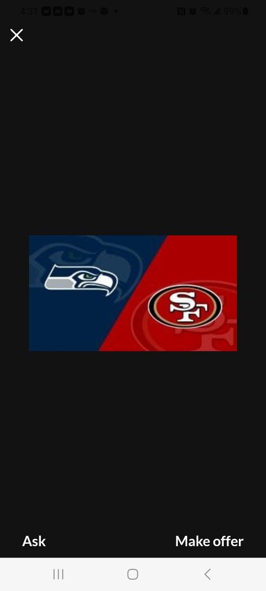 Seahawks Vs 49ers Tickets