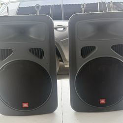 JBL powered 15’ PA speakers $250 for both