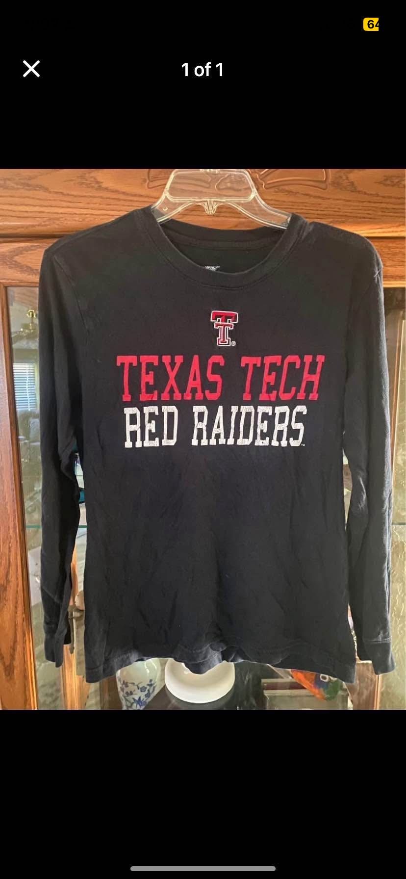 Youth Texas Tech Long Sleeve Shirt