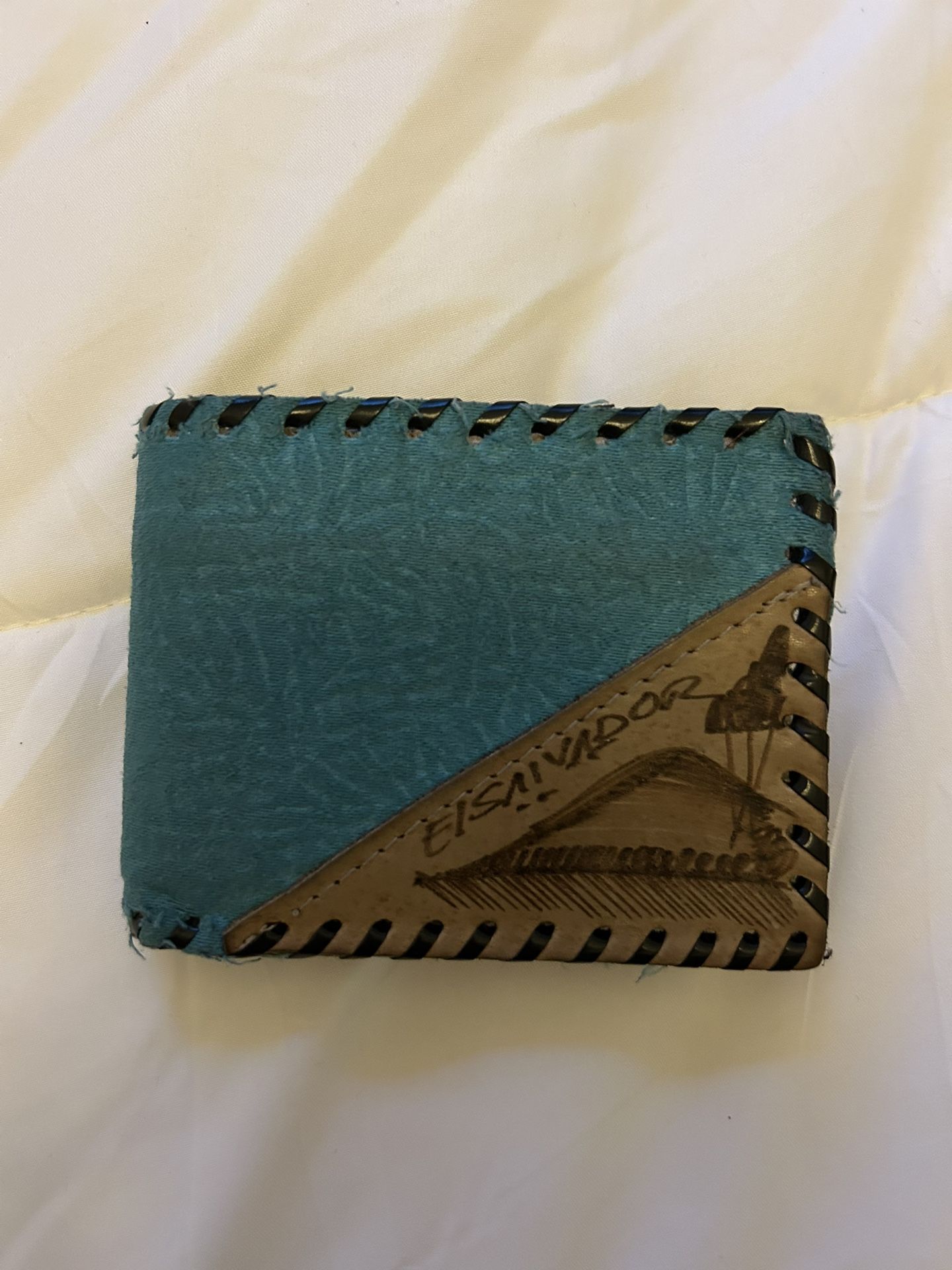 Handcrafted Turquoise Wallet from El Salvador