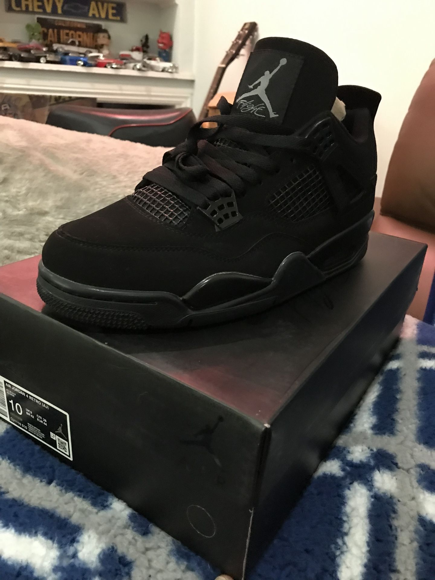 Jordan Retro 4s “ BLACK 🐈⬛ CATS “