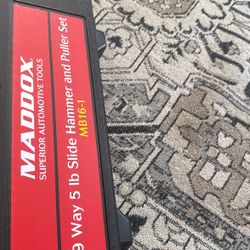 Maddox Superior Automotive Tools 9 Way 5lb Slide Hammer And Puller Set