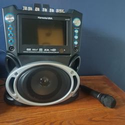 Like New Karaoke Machine With Disks Included 
