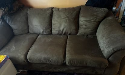 Suede Sofa 