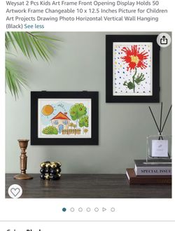 2 Piece Artwork Frames Holds 50