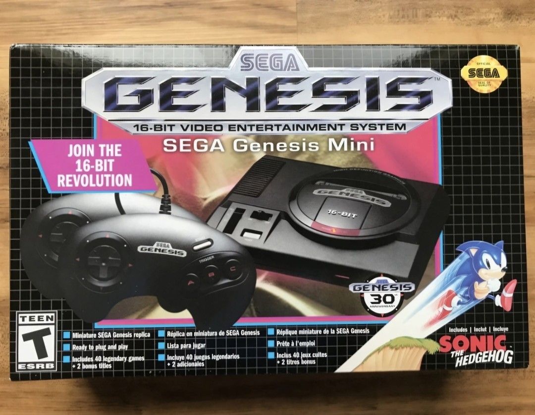SEGA Genesis Mini-Console & 2 Controllers