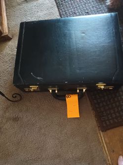 Leather brief case