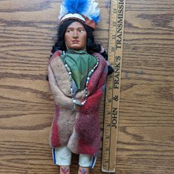 Vintage Skookum Indian Doll with headdress
