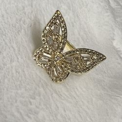 Gold Butterfly Ring