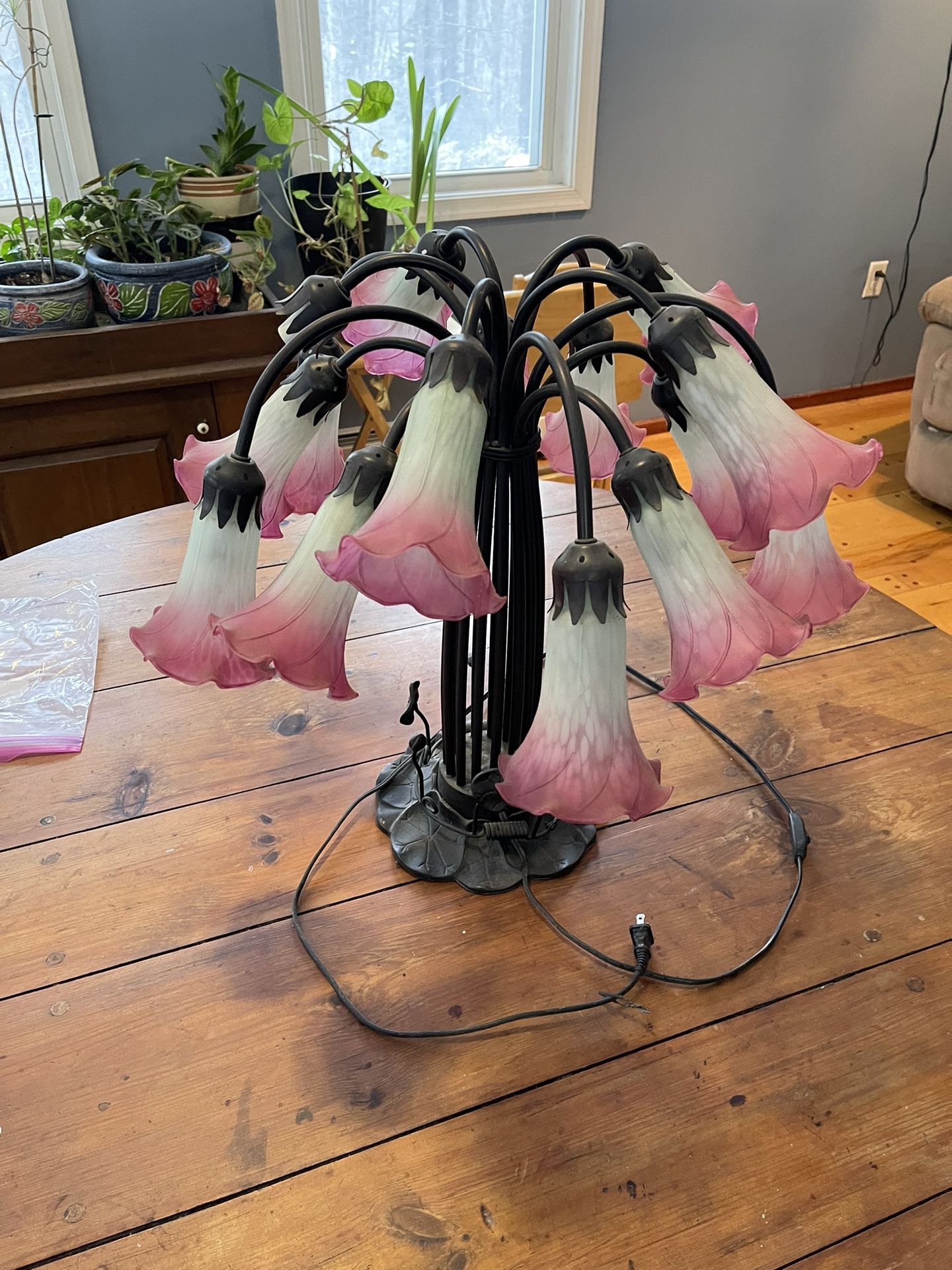 Lamp. Glass Tulips
