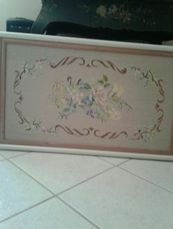 Large needlepoint frames piece