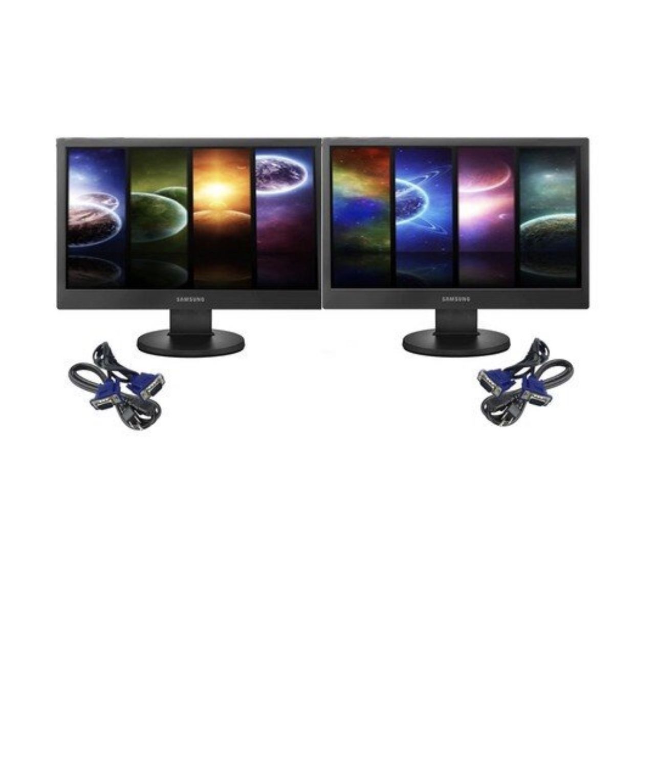 19” Dual Monitors