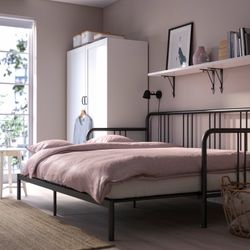 Twin Bed Frame (Extendable to King) + 2 Twin Mattresses