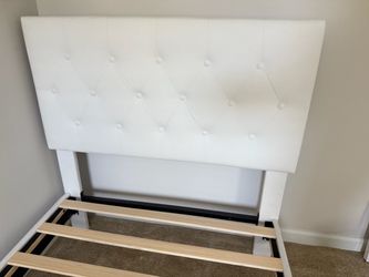 Twin bed frame with mattress