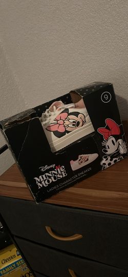 Disney Mickey Minnie Mouse Ladies Character Sneakers Shoes Womens Size 9