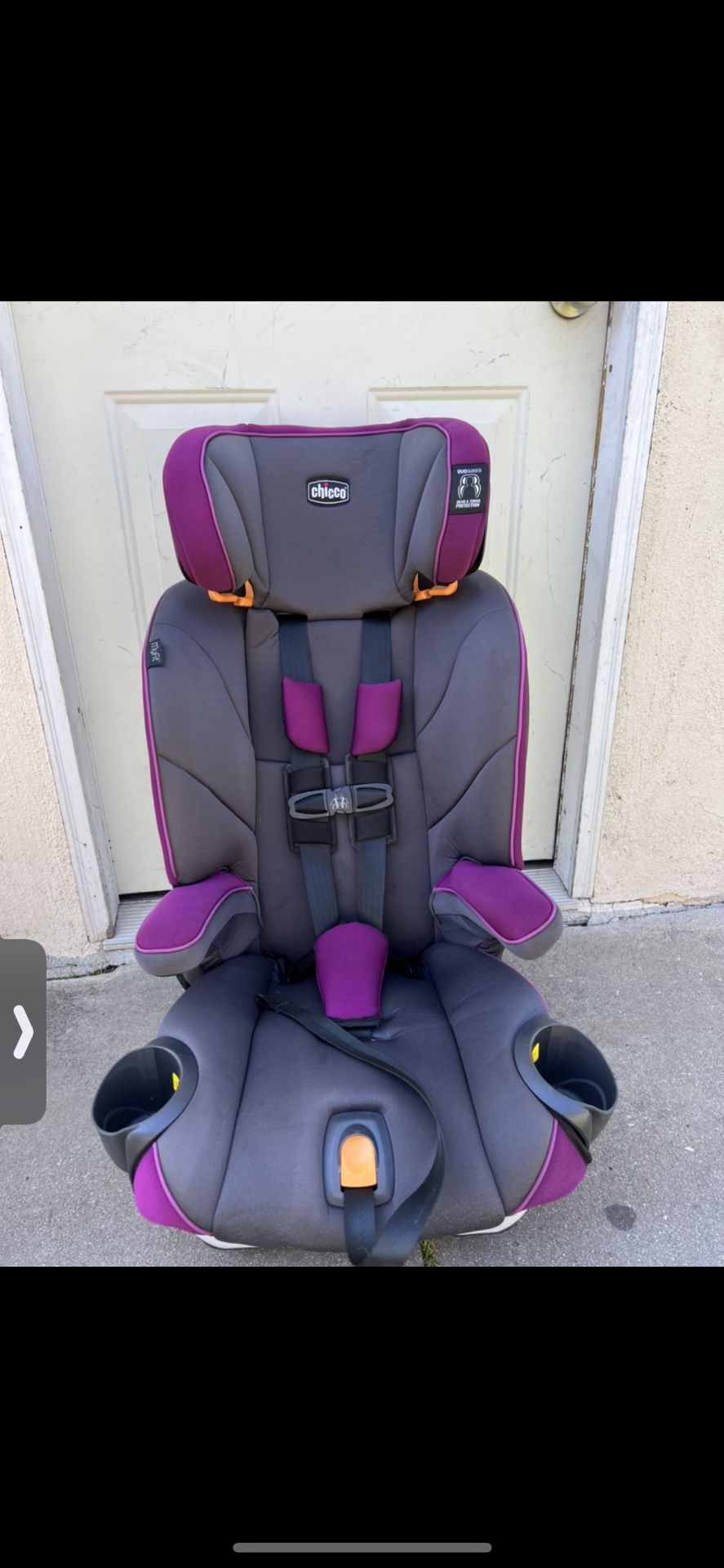 Chicco car top seat purple