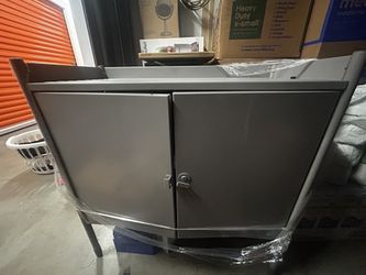 Metal Locker Cabinet H 22 1/2” x 23 5/8” W