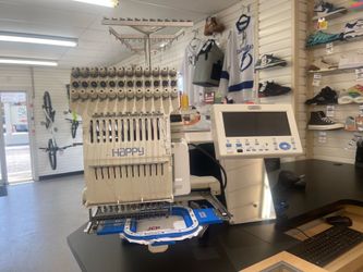 Happy needle embroidery machine