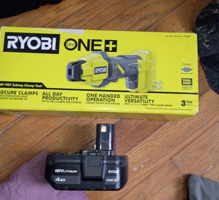 18V PEX Tubing Clamp Tool + Battery