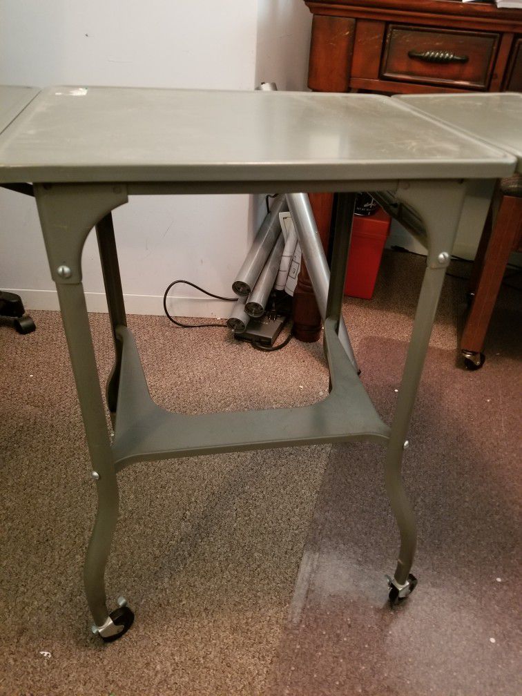 Vintage Metal Typewriter Table In Great Condition