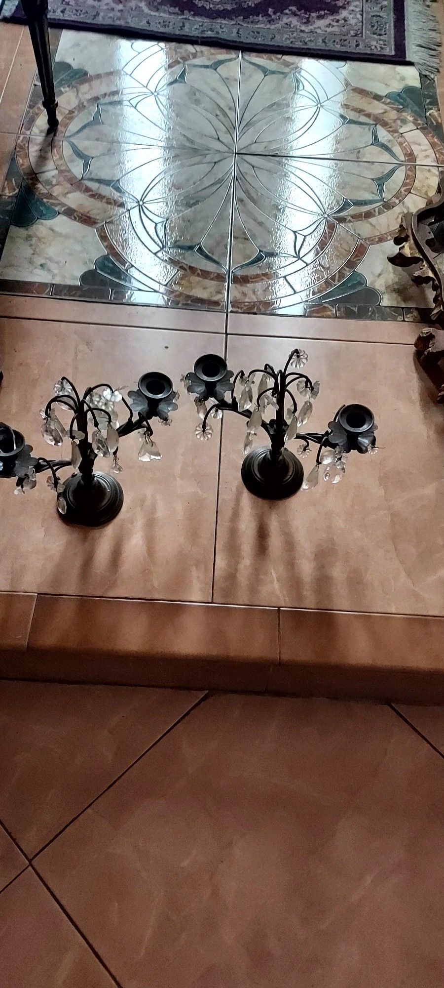 1 Pair Of Antique Candelabra