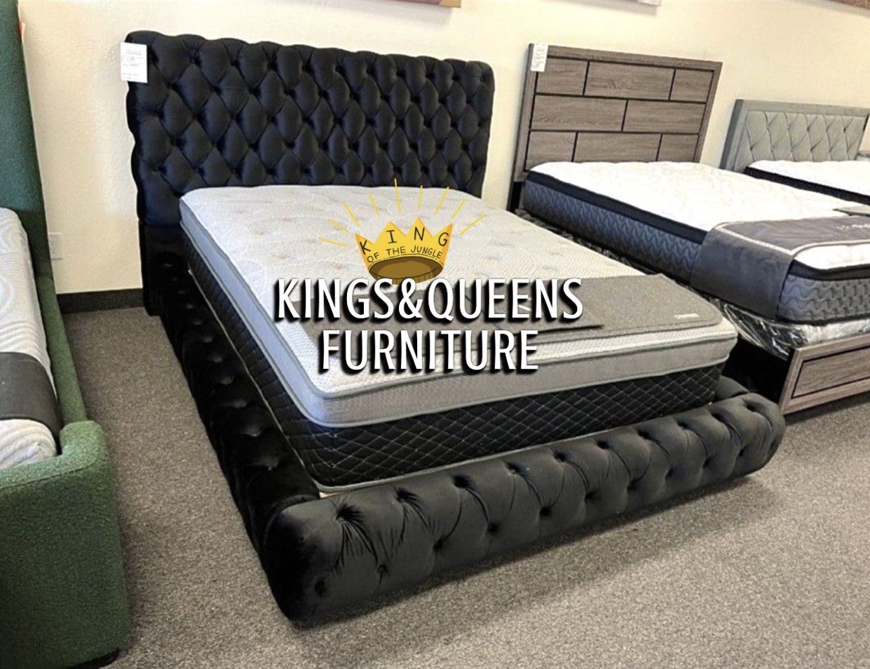 New Queen Bed Frame With Mattress