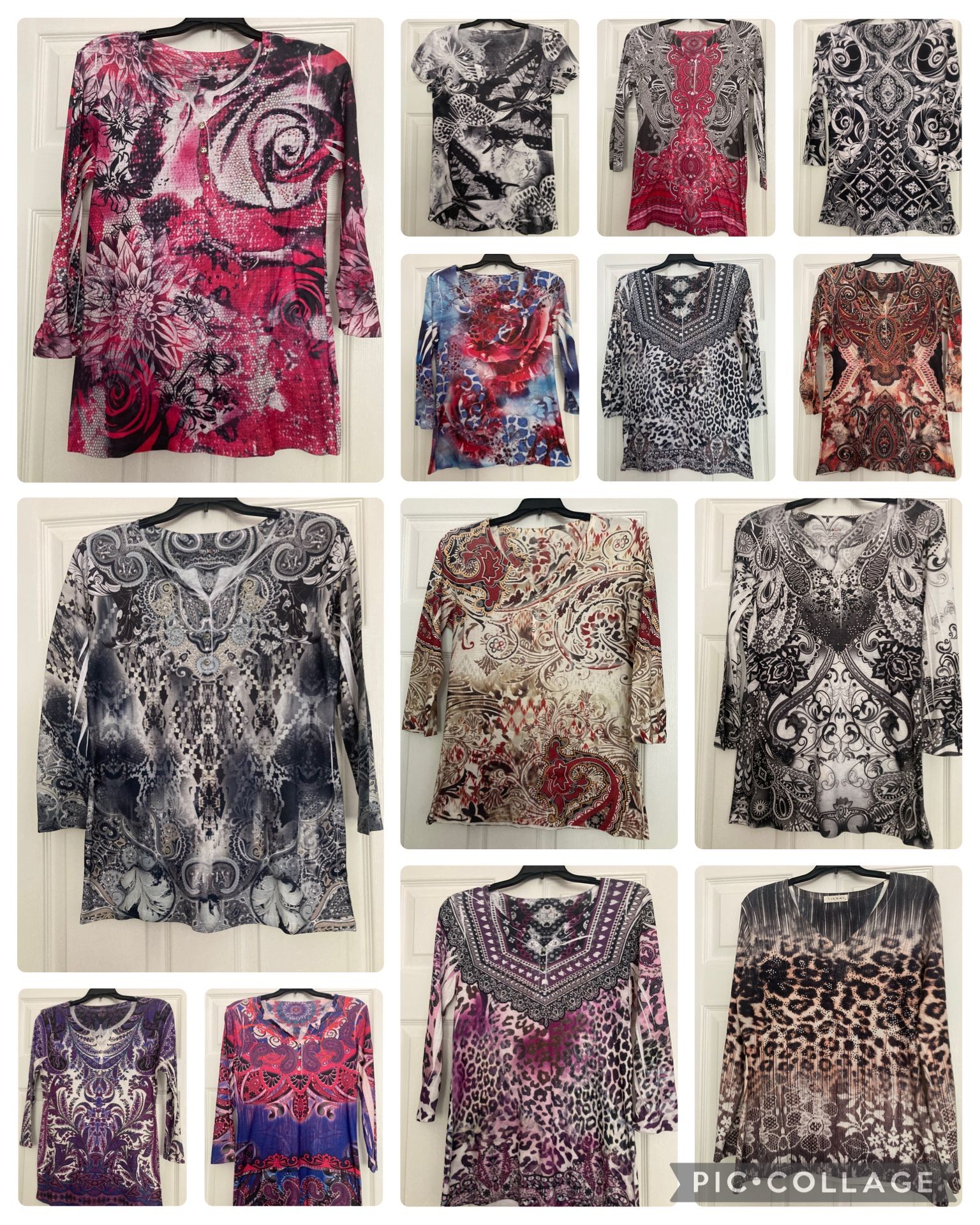 Ladies Sequin Tops - Size Small