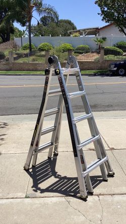 Gorilla Ladders22 ft.​ Reach MPXW Aluminum Multi-​Position Ladder with Wheels, 375 lbs.​ Load Capacity,