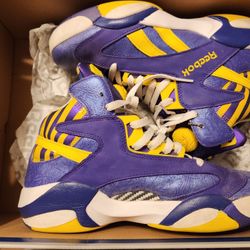 Reebok Shaq Attaq LSU Sz 9.5 Pre.owned