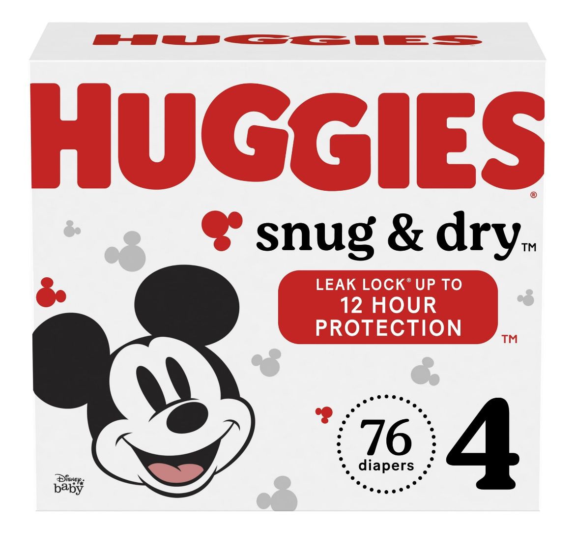 Huggies Snug & Dry box size 4 (76 ct)