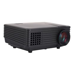 Home Theater LED Projector with Remote Controller, Support HDMI, VGA, AV, USB Interfaces (Black) 