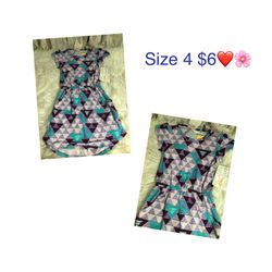 New Dress For Girls Size 4 🌸🌸🌸firm Price 