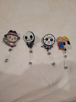 Scary Halloween Badge Reels