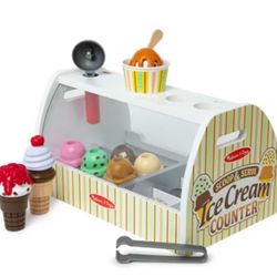 Melissa & Doug  Wooden Ice Cream Play Toy