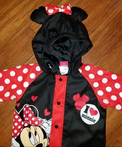 Disney Minnie Mouse 2T coat EUC red polka dot