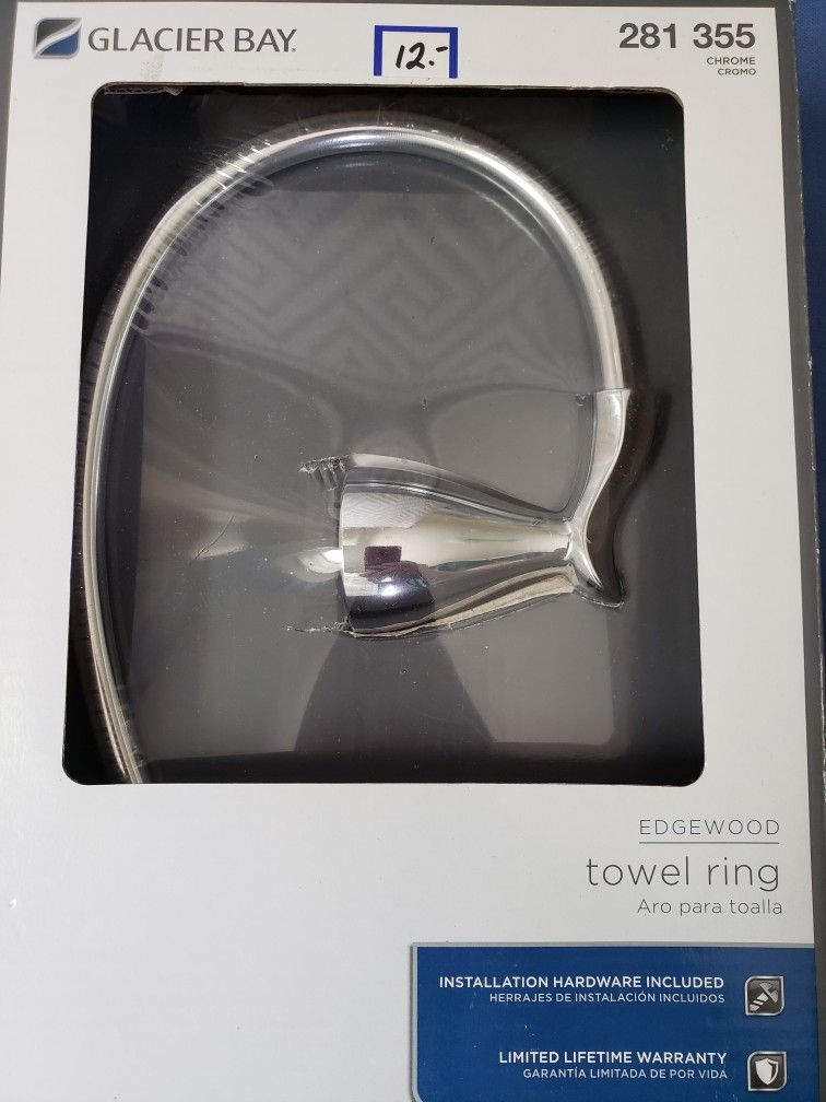 NEW Glacier Bay “Edgewood” Towel Ring